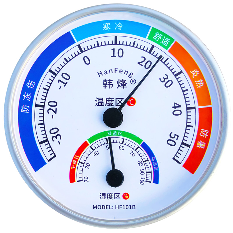 室内温度计挂墙气温计家用监测器精准空气婴儿房高精度温湿度计 - 图0