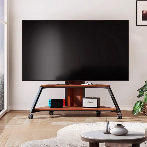 电视机支架子可移动落地电视柜65/75/85/100寸电视架立式艺术推车 - 图3