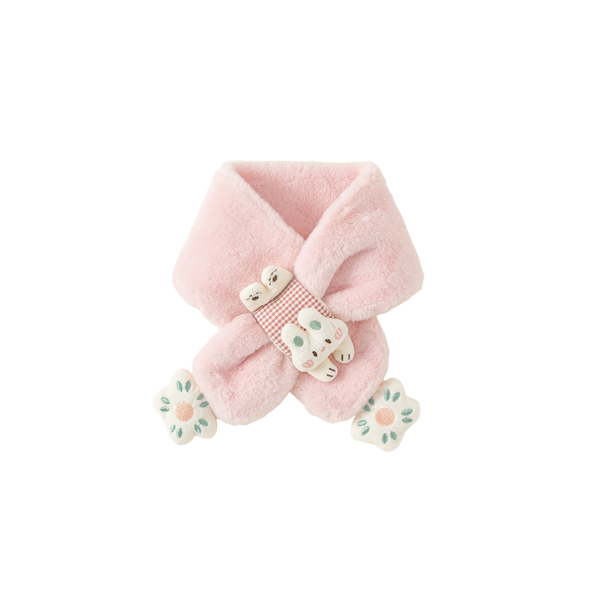 INSbobo秋冬季儿童围巾宝宝婴儿新款保暖可爱脖套毛绒围脖毛绒潮,淘宝优惠券,粉丝福利购,淘宝优惠卷