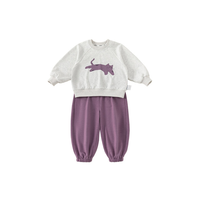 INSbobo children's suit kitten two-piece set