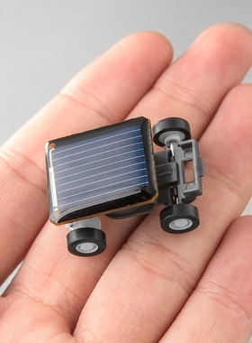 太阳能玩具小汽车 迷你科学DIY手工儿童汽车模型 桌面装饰摆件