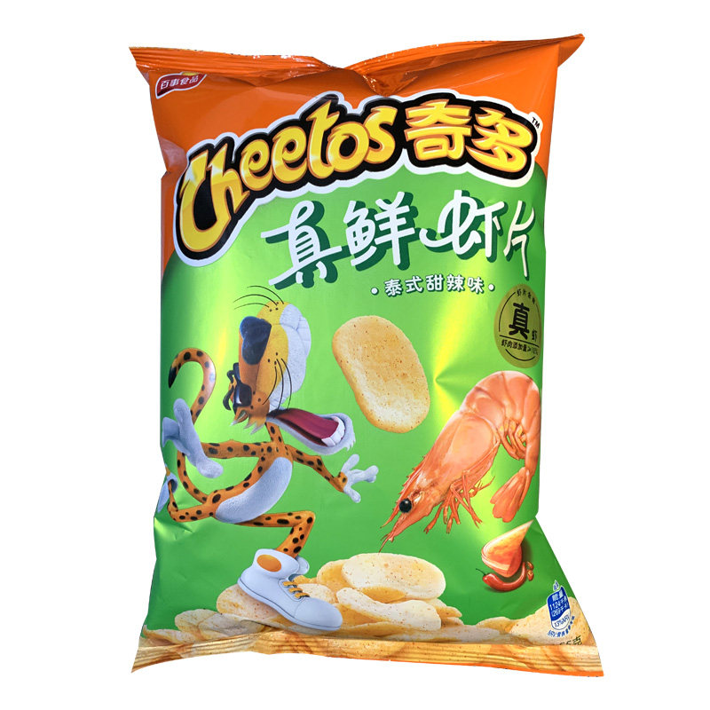 奇多真鲜虾片膨化食品大礼包薯片 美东食品膨化食品