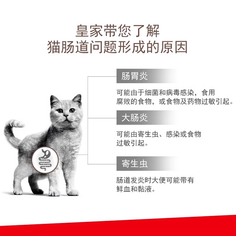 皇家猫咪肠道全价处方粮成猫幼猫GI32呵护肠胃呕吐软便拉稀GIK35