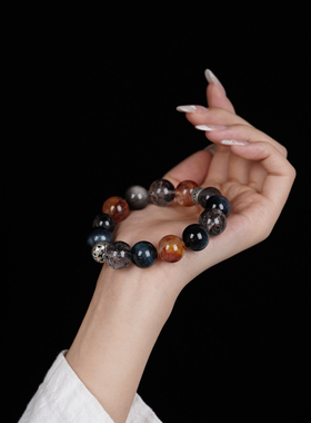 天然多宝水晶手串独家设计款