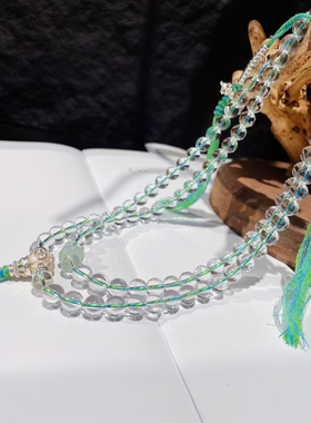 天然白水晶项链女款轻奢小众设计感锁骨链2025新款爆款颈链配饰