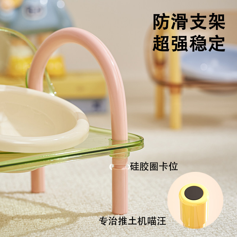 猫碗陶瓷增高架餐桌双碗猫狗碗超大保护颈椎猫咪水碗饭碗猫咪饭盆,淘宝优惠券,粉丝福利购,淘宝优惠卷