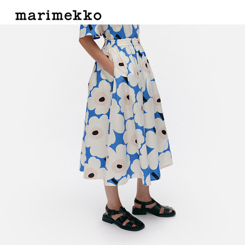 圣诞礼物Marimekko【明星同款】亚洲限定游霓可女士半身裙早秋 - 图0