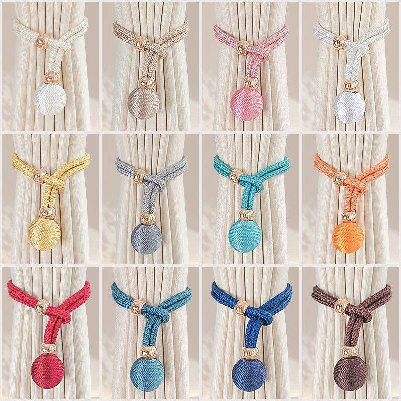 窗帘绑带2025新款窗帘绑带轻奢纱帘绑绳扎束带简约窗帘扣环绑饰可 - 图1