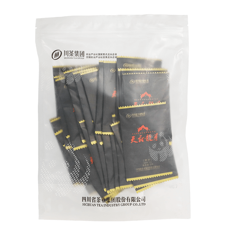 天府龙芽优黑优红御品黑茶四川特产浓香型茶叶耐泡年份茶官方正品