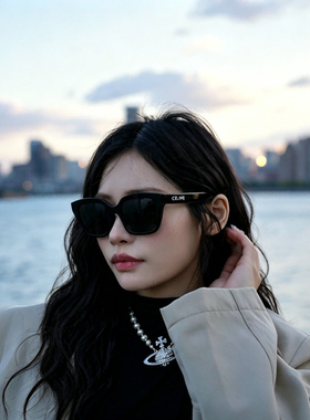 【自营】思琳CELINE墨镜大方框女士高级感时尚潮流眼镜CL40198