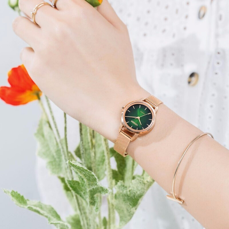 Directly operated fashion style stainless steel women's watch