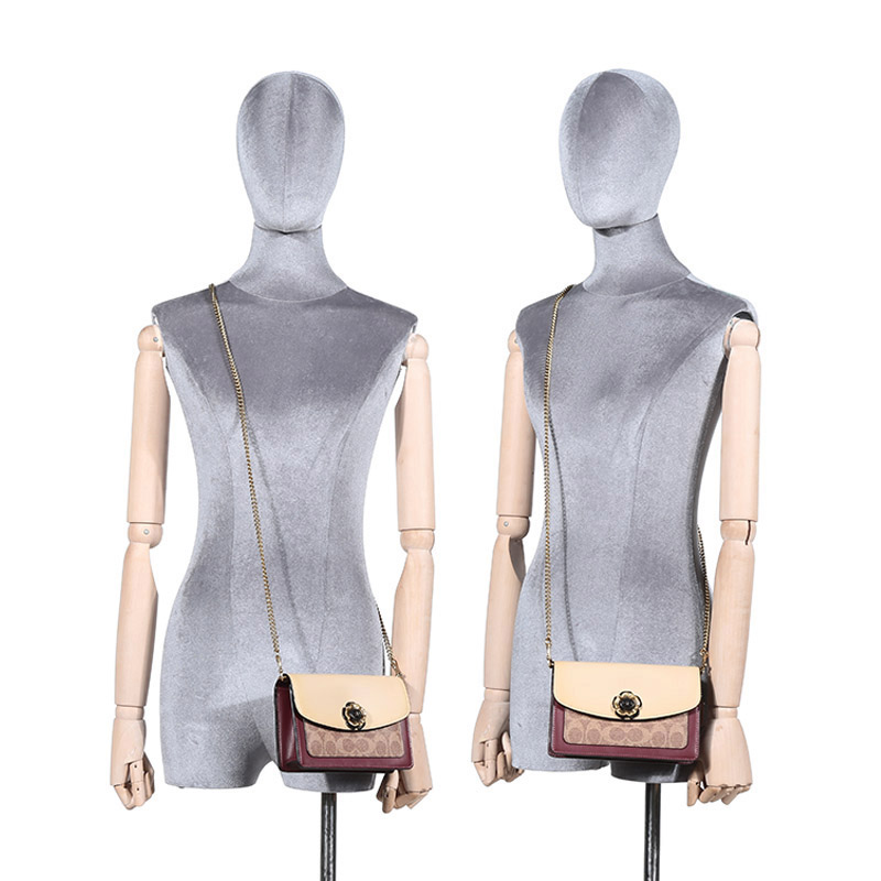 【自营】coach女士经典山茶花小方包 天猫国际自营时尚范女士包袋