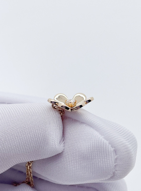 【自营】中古99新梵克雅宝Frivole系列吊坠18K金钻石项链女款迷你