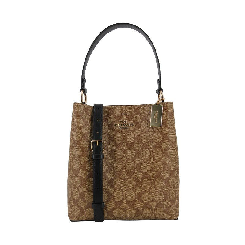 【自营】coach女士town单肩水桶包 天猫国际自营时尚范女士包袋