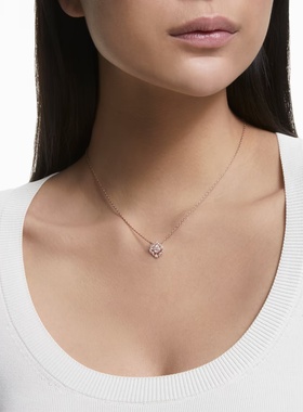 施华洛世奇直营跳动的心锁骨链