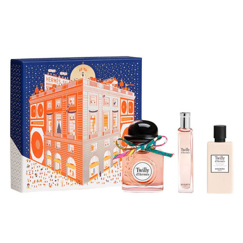 【自营】Hermes/爱马仕丝意丝巾浓香水套装 花香调丝带身体乳礼盒 - 图3