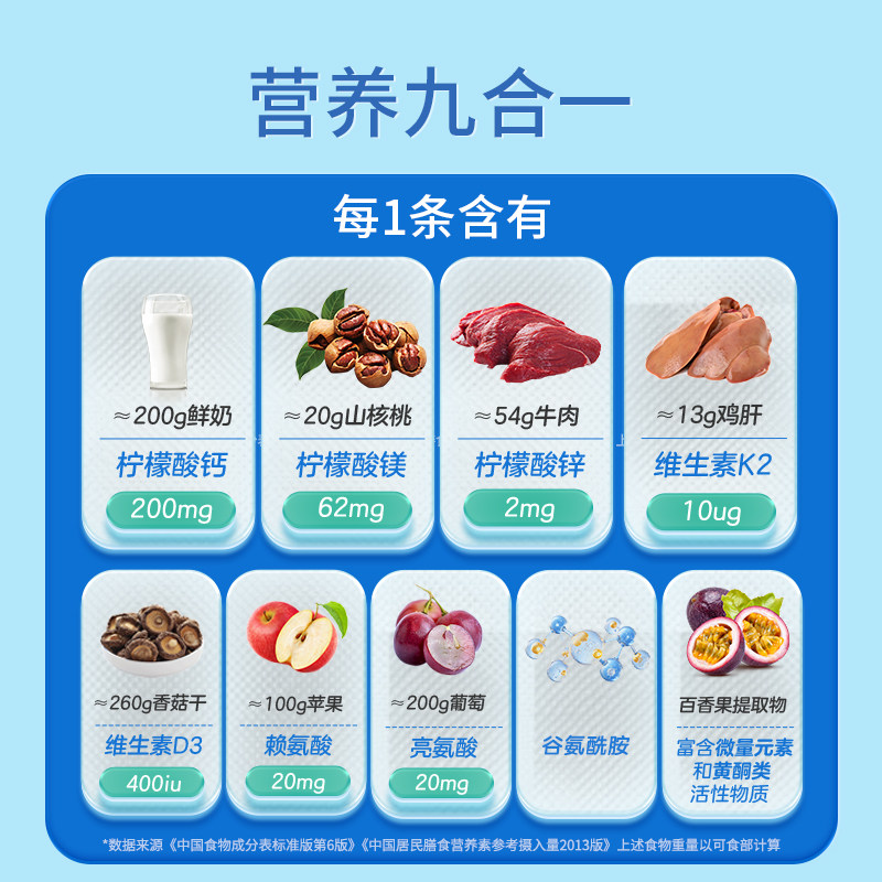 【自营】【春补钙】witsbb健敏思赖氨酸钙镁锌婴幼儿童宝宝液体钙