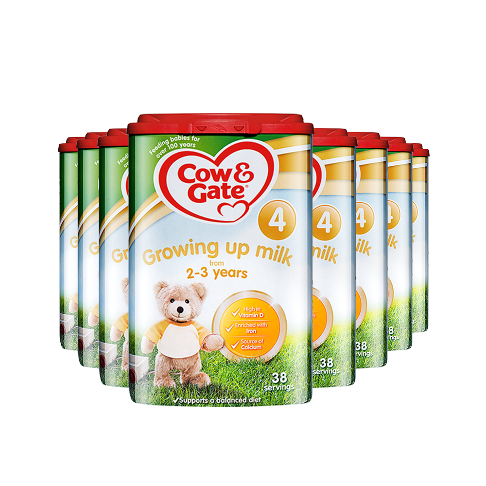 天猫国际母婴直营【直营】英国Cow Gate牛栏进口婴幼儿奶粉4段800g 2岁以上*8罐0