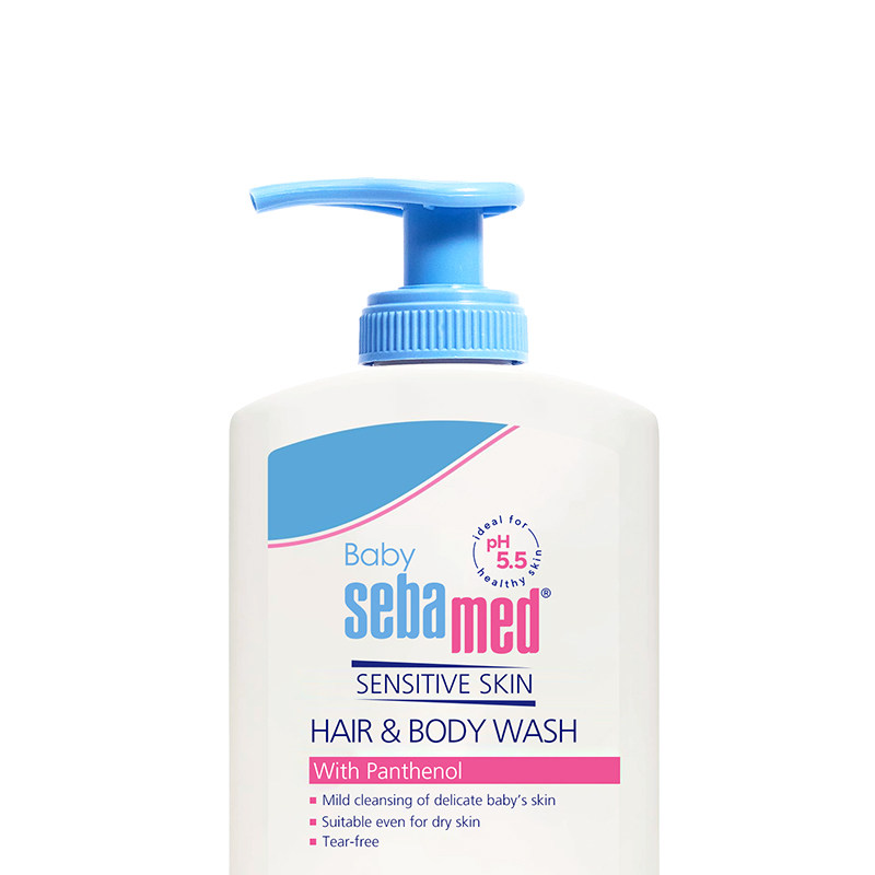 【自营】施巴婴儿洗发沐浴二合一弱酸性配方温和清洁保湿400ml