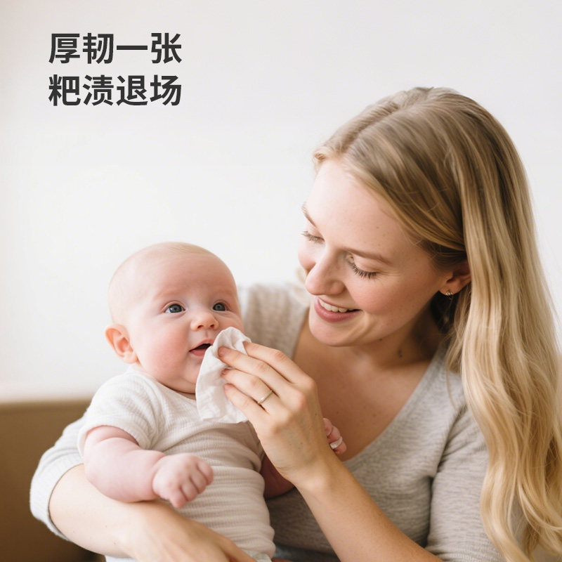 【自营】Nuby努比婴儿手口湿纸巾便携迷你新生儿屁屁湿巾10抽10包,淘宝优惠券,粉丝福利购,淘宝优惠卷