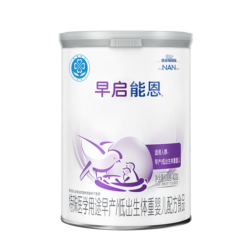 【自营】雀巢 早启能恩 早产/低出生体重奶粉 400g×1罐罐装配方