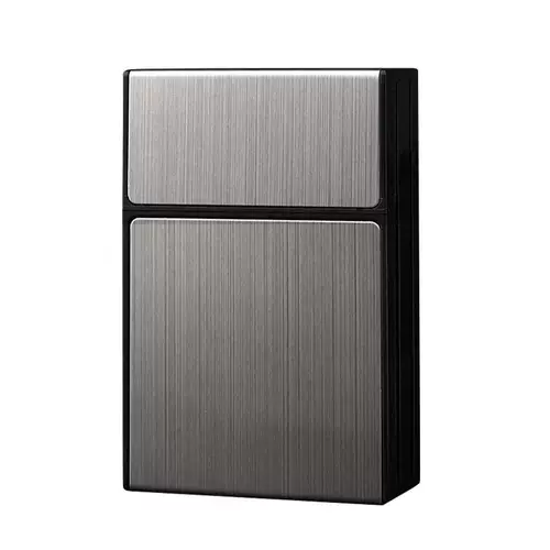 Вместительный и большой металлический портативный креативный портсигар, защитная сумка, алюминиевый сплав, делается под заказ