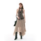 SINGLE MOMENT 26SS French retro simple slub halter neck slim sleeveless vest top for women