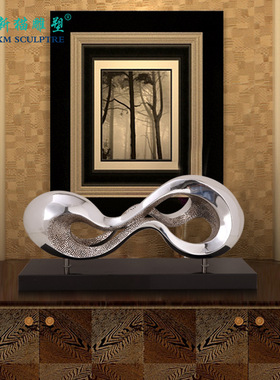 现代会所装饰品创意电视柜工艺品办公室酒店软装配饰家居客厅摆件