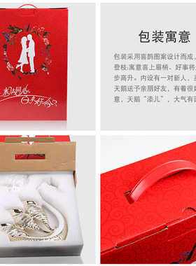 超大号天鹅摆件情侣电视柜酒柜工艺品婚庆结婚礼物创意摆设欧式