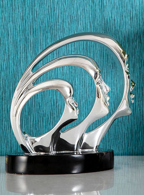 创意假面人头像现代抽象客厅家居装饰酒柜电视柜摆件工艺品装饰品