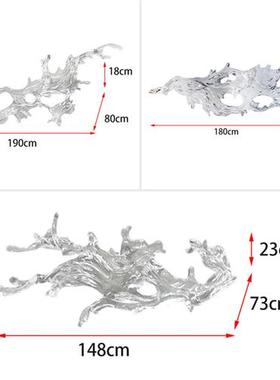 酒店售楼处大堂空中吊顶装饰透明浪花雕塑吊饰树脂摆件挂壁装饰品
