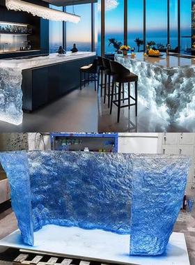 玻璃钢户外雕塑定制透明树脂室内摆件酒店创意大型高档装饰品定做