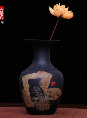 向逢春工作室残帖艺术装饰花瓶