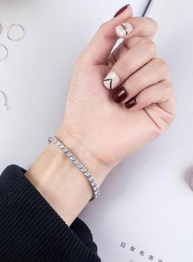 D V Moissane Tennis Bracelet Original erling Sil