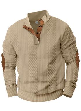 T 30381 Knitted Jacquard Hoodie Men's 提花针织卫衣