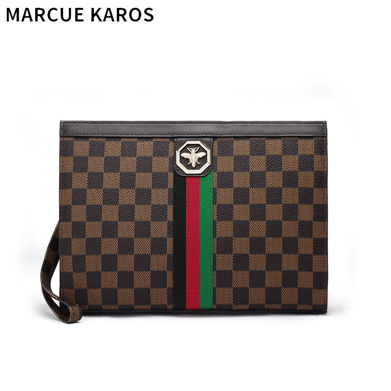 mk男士手包真皮商务休闲2021 partyplus男士包袋