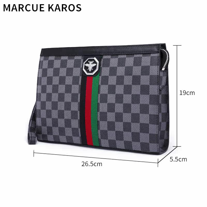 mk男士手包真皮商务休闲2021 partyplus男士包袋