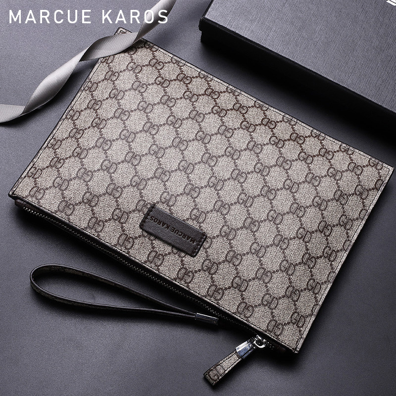 mk手拿包男士信封夏季休闲手提包 partyplus男士包袋