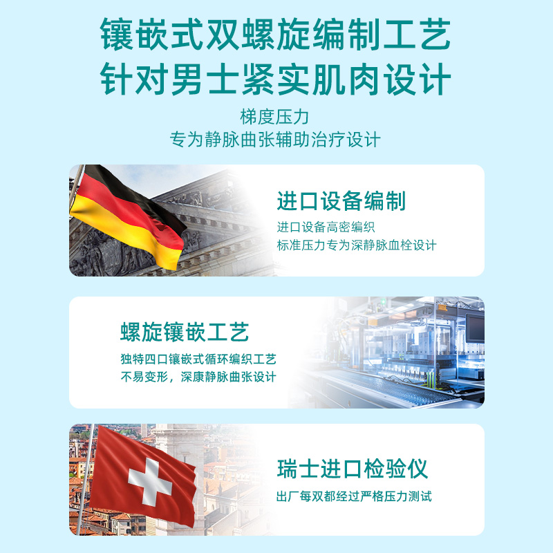 静脉曲张医用弹力袜官方旗舰店小腿预防术后压力袜二级治疗型男士 - 图2
