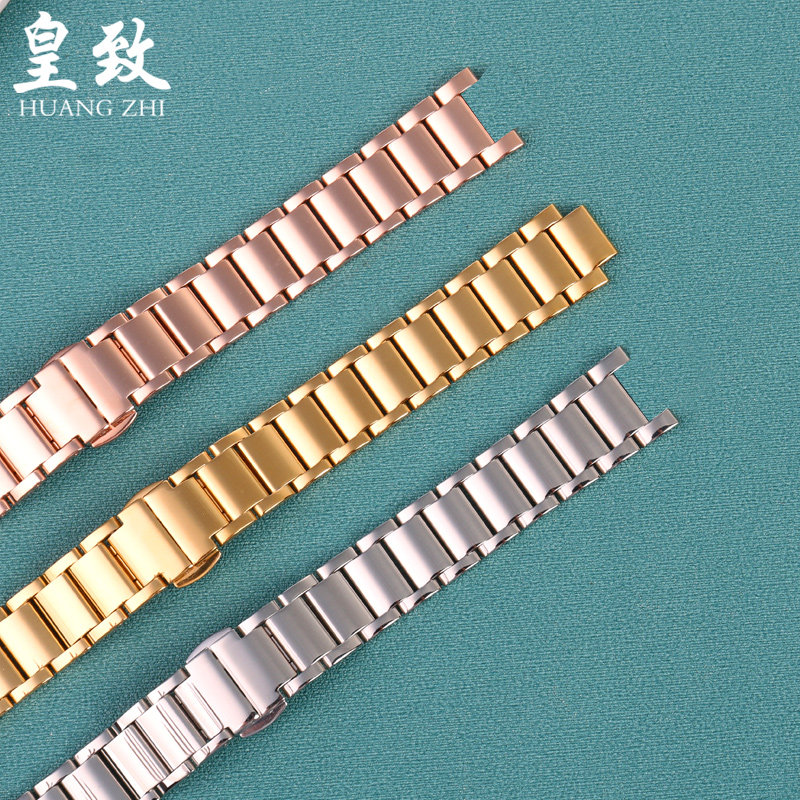 适配卡西欧she3034实心飞亚达表带 皇致手表配件