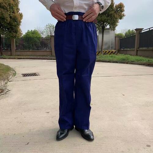 大裆军绿色的确良65式裤子直筒裤子高腰薄款夏季长裤老式涤卡男士 - 图0