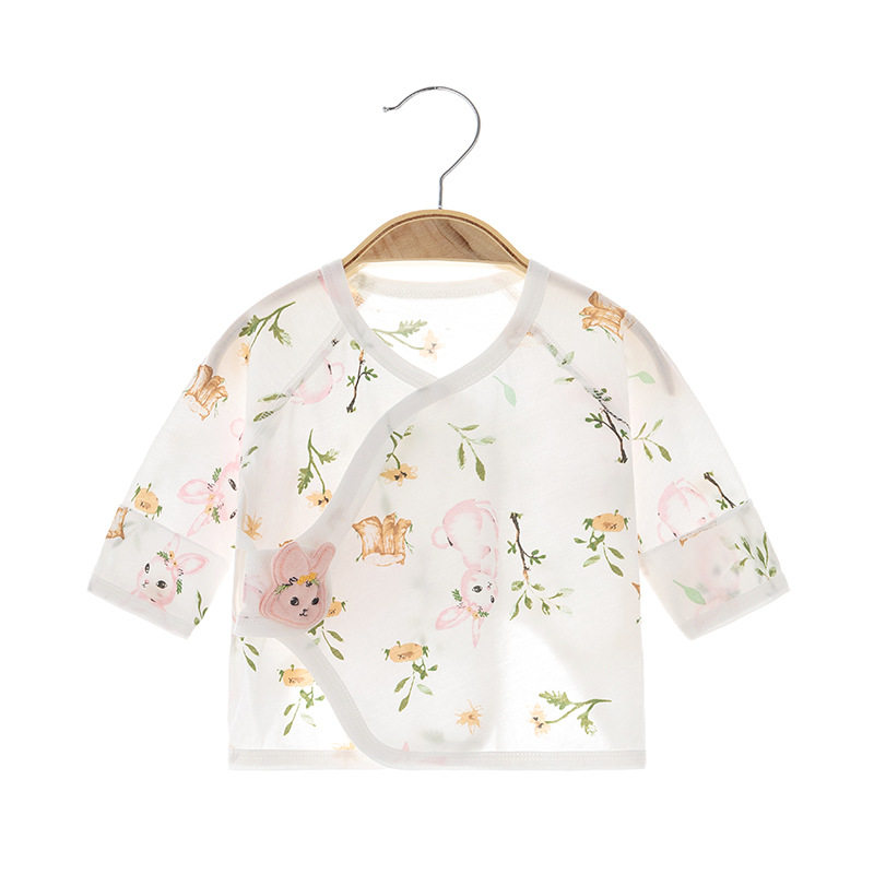 新生儿半背衣初生婴儿衣服夏款无骨纯棉超薄款睡衣宝宝满月和尚服,淘宝优惠券,粉丝福利购,淘宝优惠卷