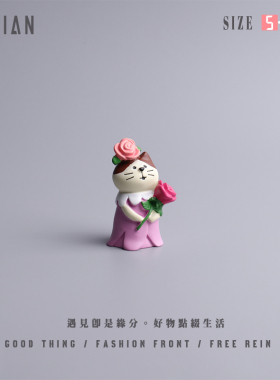 遇见：＂看！花仙子猫猫！＂摆件
