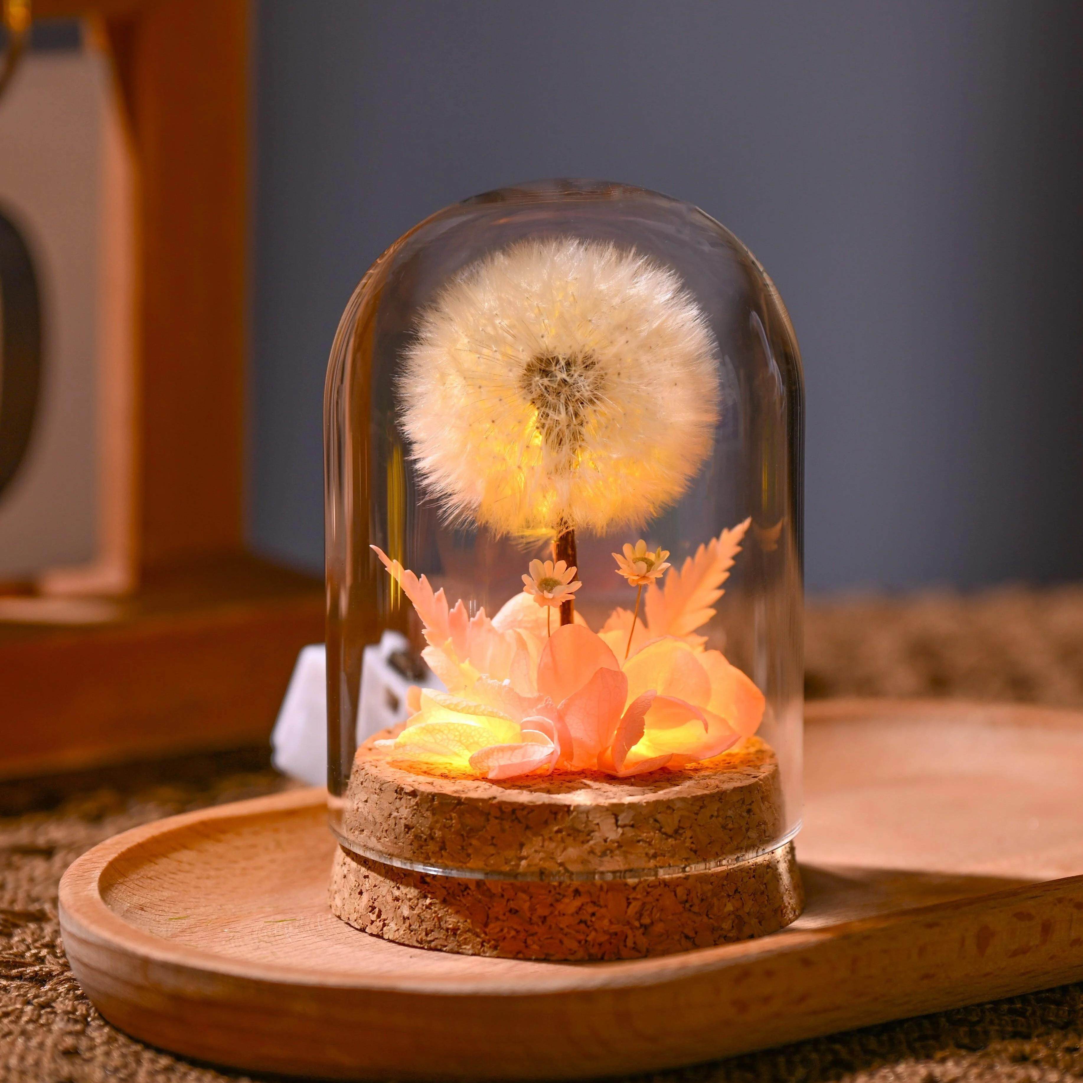 YUJIAN丨Blowball蒲公英永生干花礼物送同学女友情人节母亲丨金簪