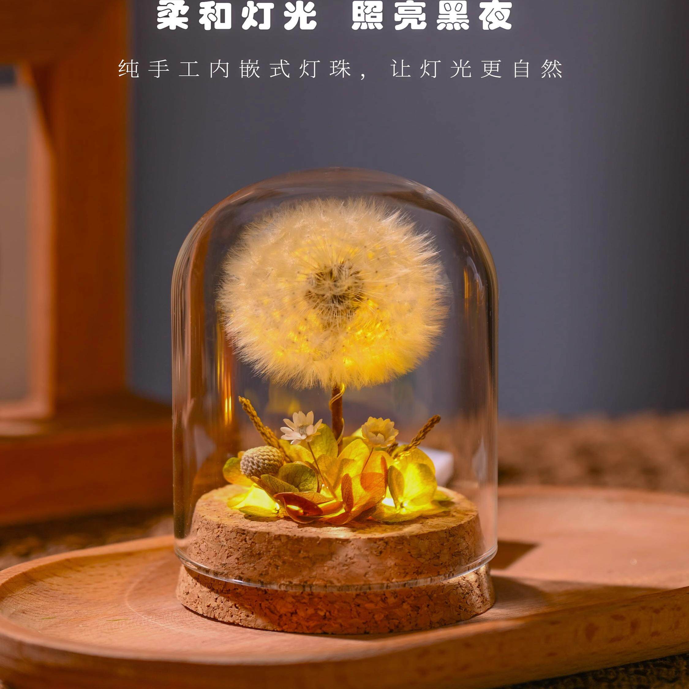 YUJIAN丨Blowball蒲公英永生干花礼物送同学女友情人节母亲丨金簪