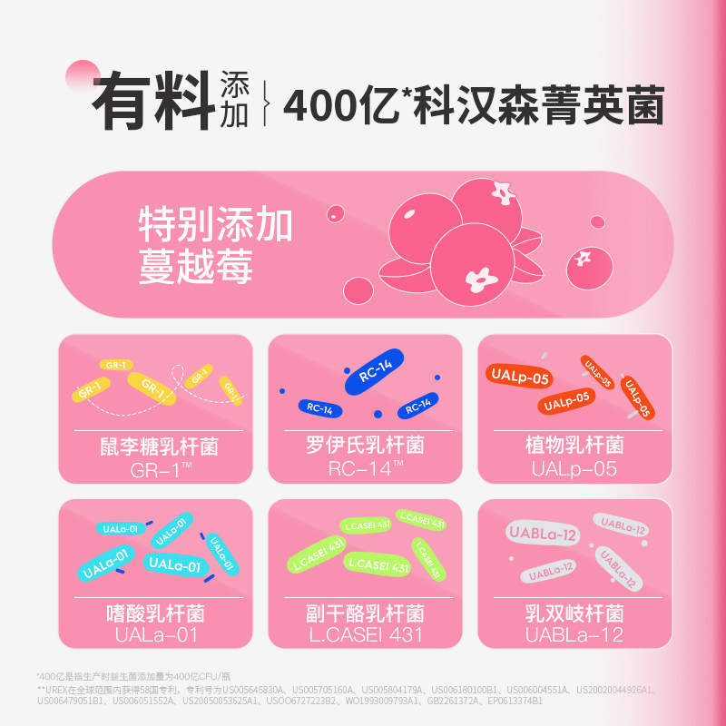 wonderlab蔓越莓成人冻干粉乳杆菌 WonderLab万益蓝益生菌
