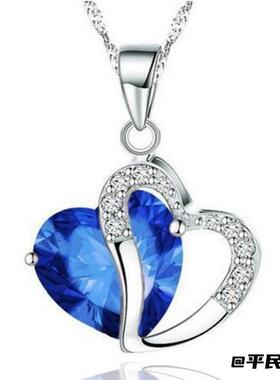 直供新款镀银饰品韩版桃心形