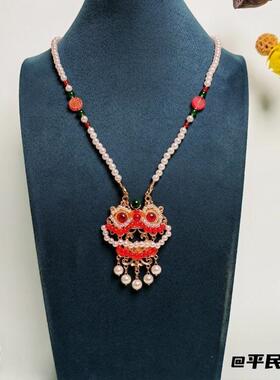 汉服配饰流苏背云项链女中国风