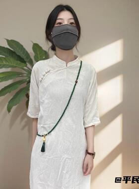 禅服斜跨璎珞挂件长项链气质斜挎