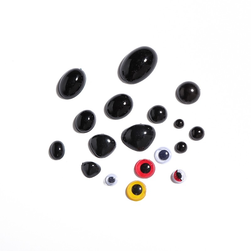 平底半面黑色动物眼睛手工玩偶玩具小鸡蛋袋制作材料DIY贴片配件,淘宝优惠券,粉丝福利购,淘宝优惠卷